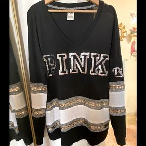 COPY - Victoria’s Secret PINK - Bling Silver Sequins Top